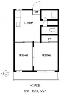 明優ビル【4階】の間取り