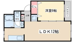 グランドコーポラス新大阪【4階】の間取り