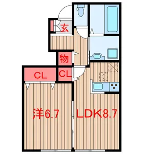 heights pine 正武【1階】の間取り