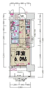 プレサンス難波マジョリティ【3階】の間取り