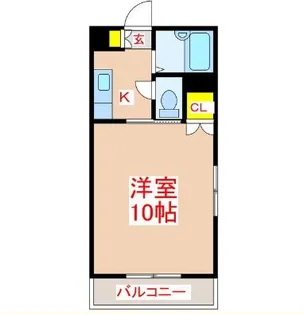 パークサイド西田【3階】の間取り
