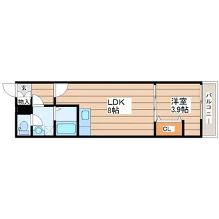 ラズワード薬師堂【2階】の間取り