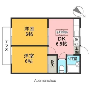 メゾンイースト【1階】の間取り