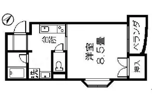 リバーサイド城西【3階】の間取り