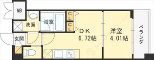 プレジオ西宮【7階】の間取り