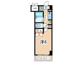 ベルコート美しが丘【1階】の間取り