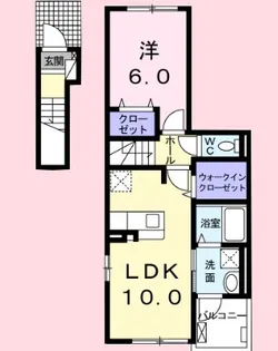 シェーネアンジュクロシェットB【2階】の間取り