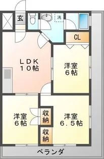 SOLEIL OBUSA【3階】の間取り