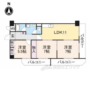 サンメゾン【2階】の間取り