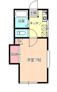 ラシャーレ鶴巻【2階】の間取り