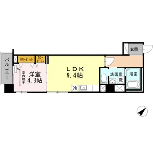 ボンシャンス【3階】の間取り