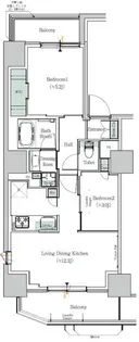 ONE ROOF RESIDENCE NISHINIPPORI【6階】の間取り