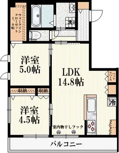 ロック クライス【2階】の間取り