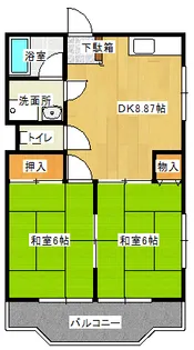 新白河Kハウス【2階】の間取り