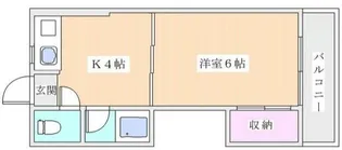 ラウンドビリッジ【4階】の間取り