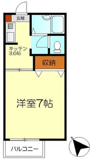 ベルフローラ海岸通【1階】の間取り