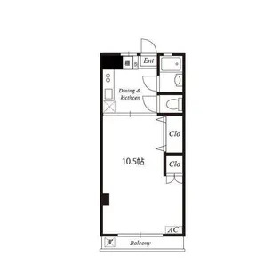 絹山ビル【3階】の間取り