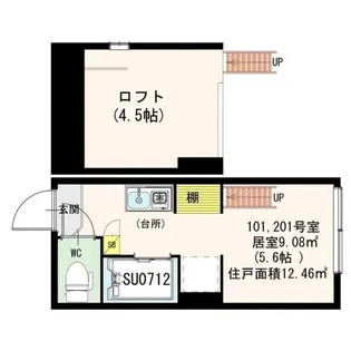 AVAND神楽坂【1階】の間取り
