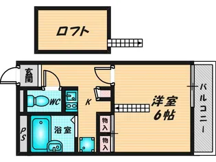 レオパレスドリーム田中21【2階】の間取り