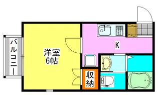 シャンテ船橋宮本A棟【2階】の間取り
