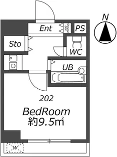 AP371 サンライズ壱番館【2階】の間取り