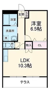 シャルマン蘇我【1階】の間取り