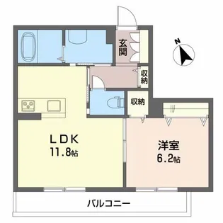 villa・rient土樋(ヴィラ・リエント土樋)【2階】の間取り