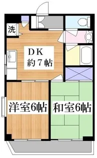 グランジャルダン東松原【4階】の間取り