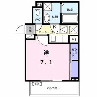 カントリー千現(せんげん)【1階】の間取り
