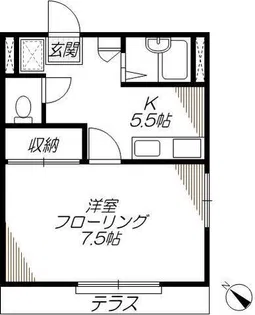 サンカサス南雪谷【1階】の間取り