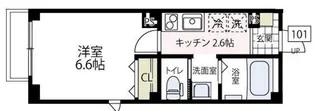 ラフィネ横浜【1階】の間取り