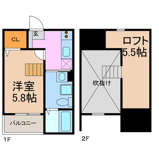 Endor鳴海【1階】の間取り