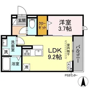 シュヴァル レジェール【3階】の間取り