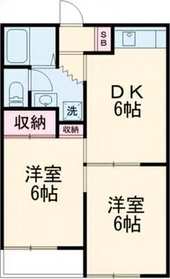 ウエストパティオ【2階】の間取り