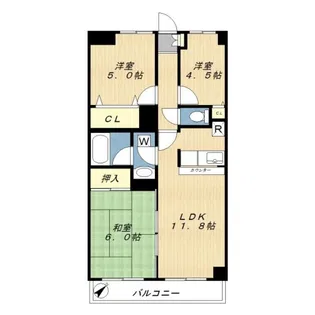 リベール相模が丘【3階】の間取り