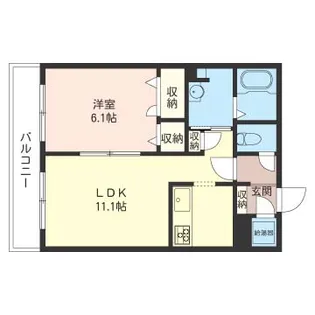 マストライフ西荻【1階】の間取り