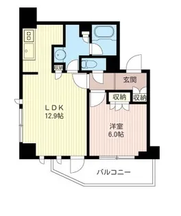 エスティメゾン北新宿【1階】の間取り