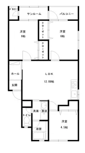 山形県山形市緑町1【アパート】の間取り