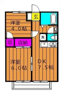 アメニティハイツ II【1階】の間取り