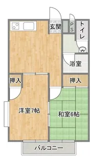 カーザシーレイ【2階】の間取り