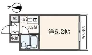 シティーハウスマエダ【2階】の間取り