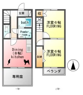マークン・アーク【1階】の間取り