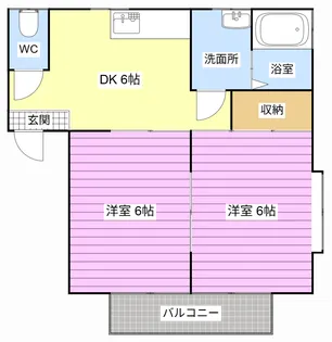 コーポ汀【2階】の間取り