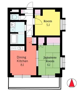 ヤマトハイツ21【2階】の間取り