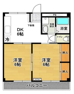 コーポシティパーク【2階】の間取り
