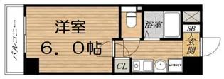 エステムコート心斎橋アルテール【9階】の間取り