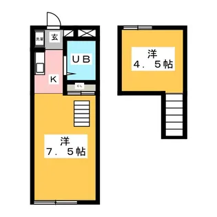 ベルハウスV玉村【2階】の間取り