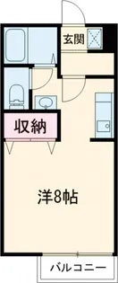 カーザ・ペケーナB【1階】の間取り