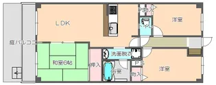 グランパティオ枚方【1階】の間取り