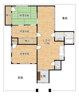 大阪府豊中市庄内西町3【一戸建】の間取り